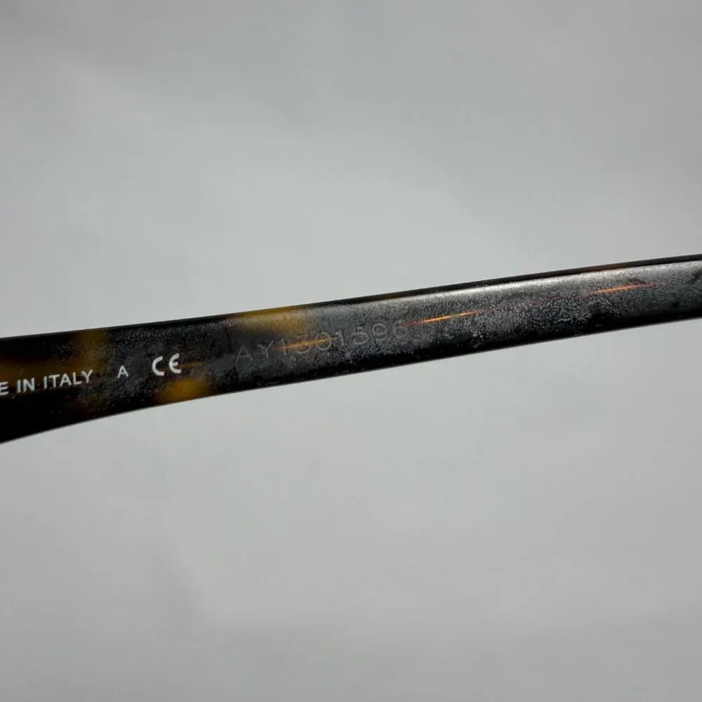 Burberry Gold Half Rim Eyeglasses - Frames Only